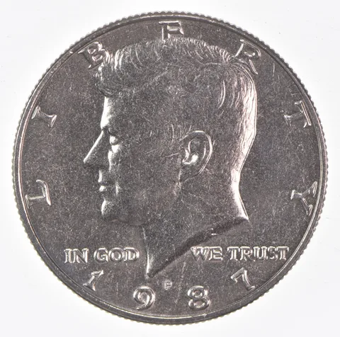1987-P Kennedy Half Dollar Clad Unc