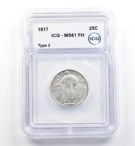 1917 Standing Liberty Quarter Type 2 MS61 FH ICG *0155