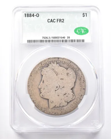 1884-O Morgan Silver Dollar FR2 CAC Lowball *7271