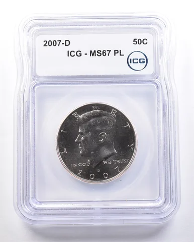 2007-D Kennedy Half Dollar MS67 PL ICG a2415