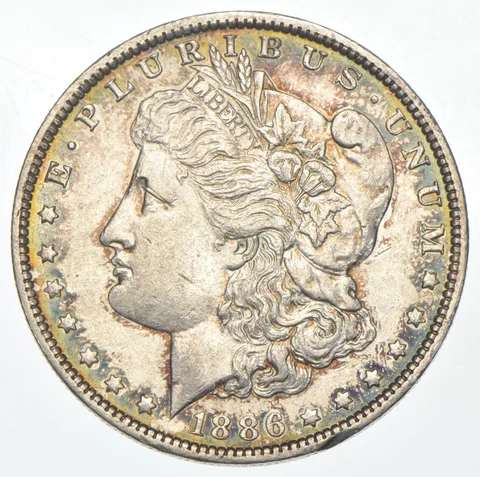 1886-O Morgan Silver Dollar a8476