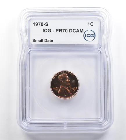 1970-S Lincoln Memorial Cent Small Date PR70 DCAM ICG