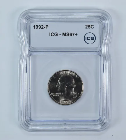 1992-P Washington Quarter MS67+ ICG
