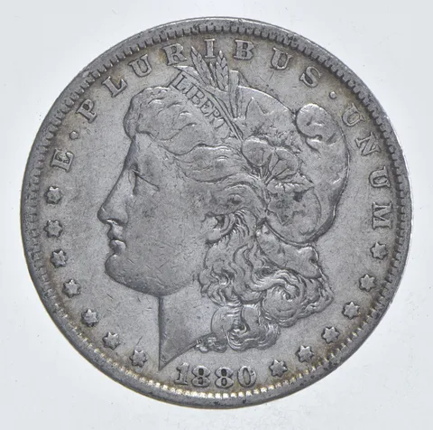 Early - 1880 Morgan Silver Dollar - 90% US Coin *013