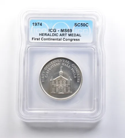 1974 So-Called Half Dollar First Continental Congress MS69 ICG *7194