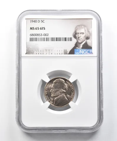 MS65 6FS 1940-D Jefferson Nickel NGC *1616