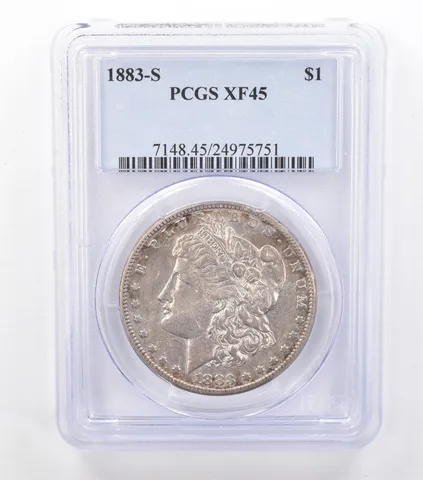 1883-S Morgan Silver Dollar XF45 PCGS *7029