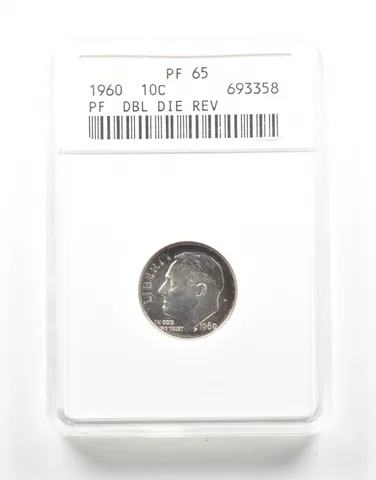 1960 Roosevelt Dime DDR PF65 ANACS *2103