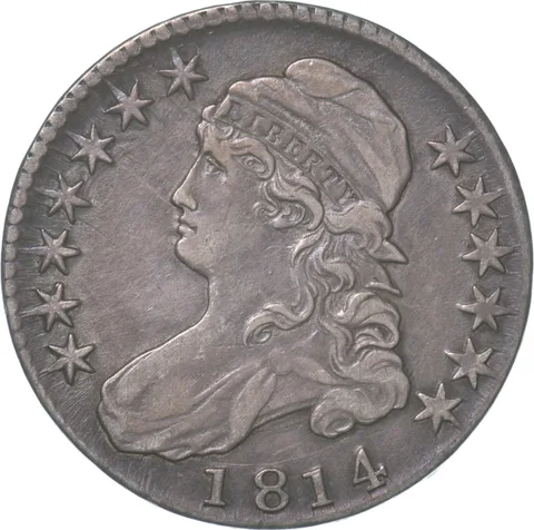 1814 Capped Bust Half Dollar 103 *8322