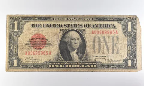 1928 $1 US Legal Tender Note Red Seal *8289