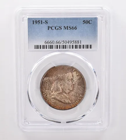 1951-S Franklin Half Dollar MS66 PCGS Beautiful Tone *9938