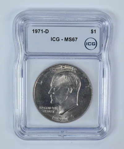 1971-D Eisenhower $1 MS67 ICG