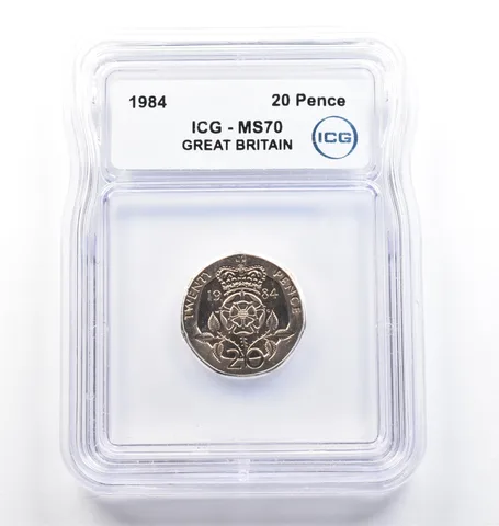 1984 Great Britain 20 Pence MS70 ICG *9792