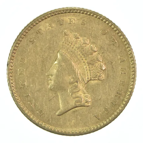 1854 $1 Indian Princess Head Gold Dollar Type 2 *5928