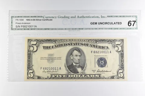 $5 1953-A US Silver Certificate Blue Seal FR-1656 *8175