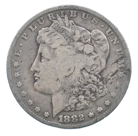 Early - 1882-S Morgan Silver Dollar - 90% US Coin *911