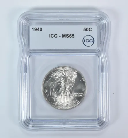 1940 Walking Liberty Half Dollar MS65 ICG