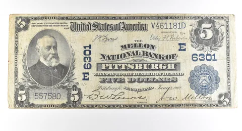 1902 $5 Pittsburgh PA National Currency Ch#6301 *2773