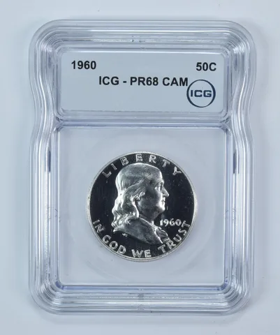 1960 Franklin Half Dollar PR68 CAM ICG