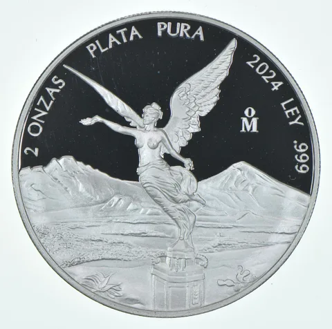 2024 Mo Mexico 2 Onza Silver Libertad Proof
