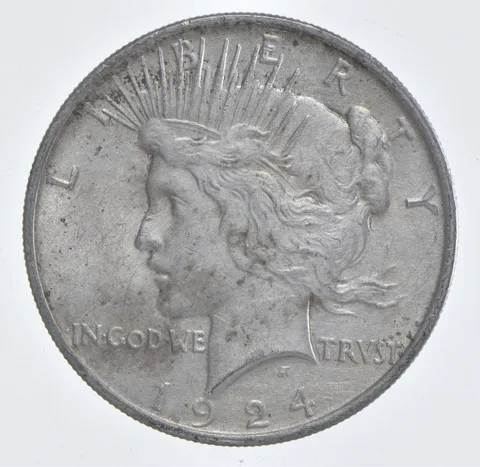 Better - 1924 Peace Silver Dollar - 90% US Coin *704