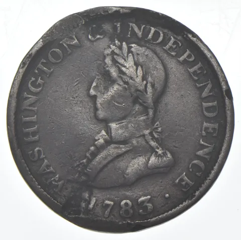 1783 United States Washington & Independence Copper Token a8438