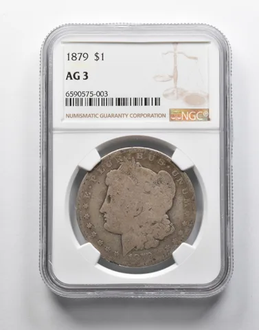 AG3 1879 Morgan Silver Dollar NGC Lowball Low Ball Pocket Piece *9130