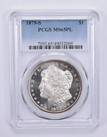1879-S Morgan Silver Dollar MS65 PL PCGS PQ Looks DMPL? a9633