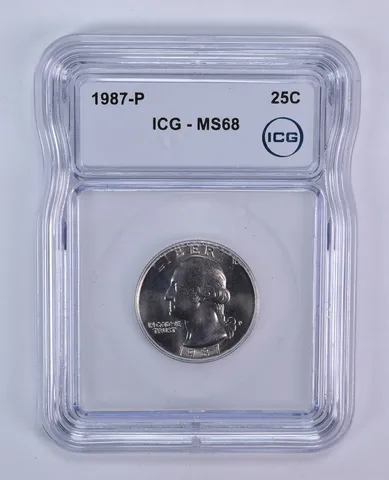 1987-P Washington Quarter MS68 ICG