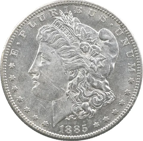 1885-S Morgan Silver Dollar a9466