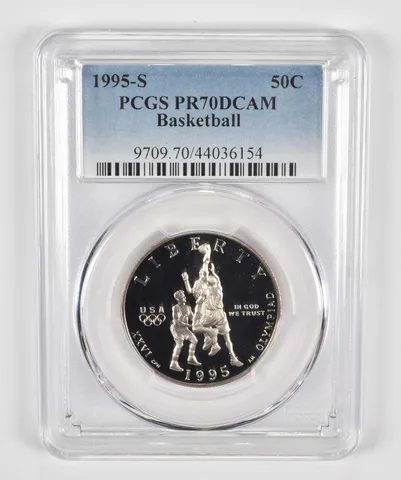 1995-S Olympic Basketball Commemorative Half Dollar PR70 PCGS