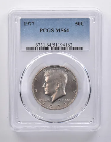 1977 Kennedy Half Dollar MS64 PCGS Beautiful Sheen *7191