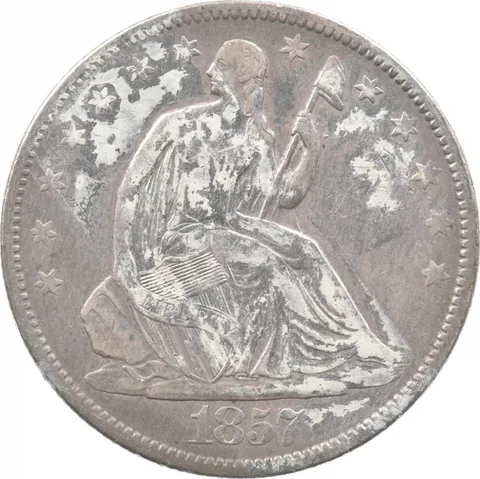1857 Seated Liberty Half Dollar *5529