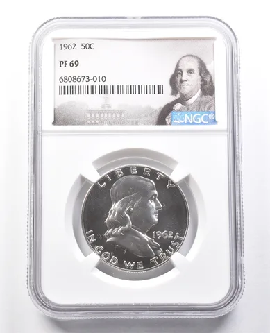 1962 Franklin Half Dollar PF69 NGC Great Contrast a1805