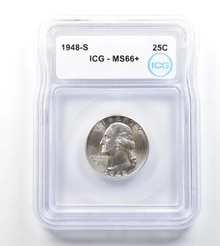 1948-S Washington Quarter MS66+ ICG a1875