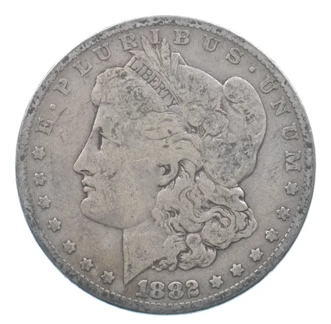 Early - 1882 Morgan Silver Dollar - 90% US Coin *005