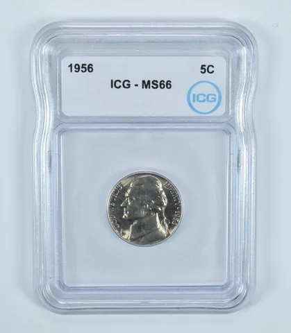 1956 Jefferson Nickel MS66 ICG