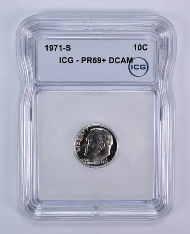 1971-S Roosevelt Dime PR69+ DCAM ICG