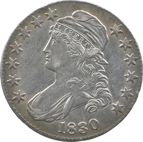 1830 Capped Bust Half Dollar Small 0 *8322