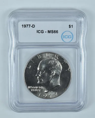 1977-D Eisenhower $1 MS66 ICG