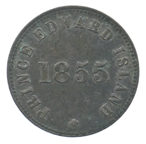 1855 Prince Edward Island 1/2 Penny Self Government And Free Trade *2533