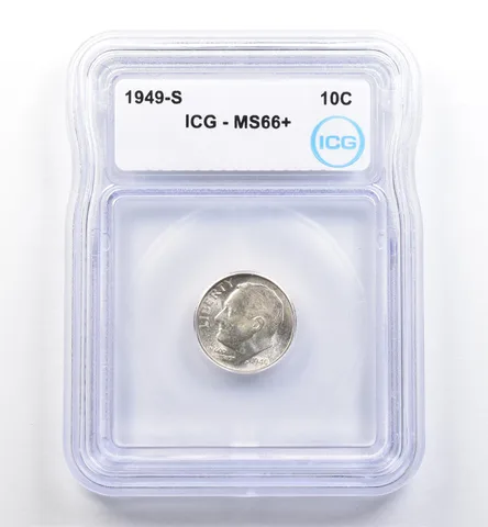 1949-S Roosevelt Dime MS66+ ICG *0091