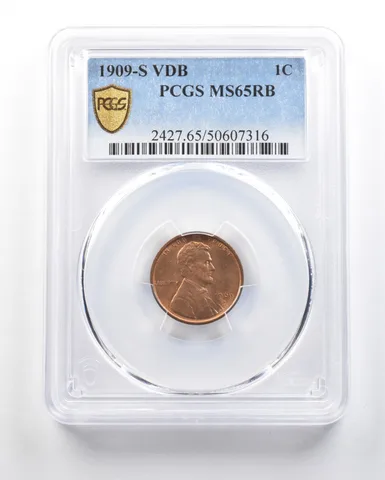1909-S VDB Lincoln Wheat Cent MS65 RB PCGS Looks very Red? RD a0713