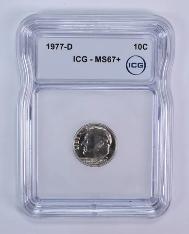 1977-D Roosevelt Dime MS67+ ICG
