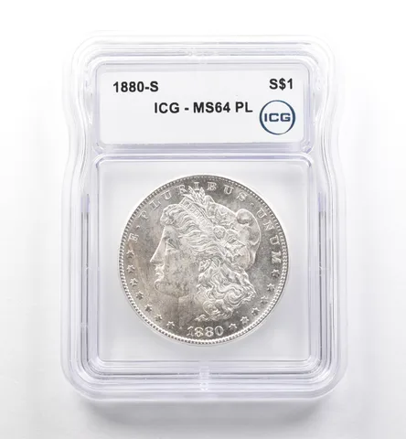 1880-S Morgan Silver Dollar MS64 PL ICG *7482