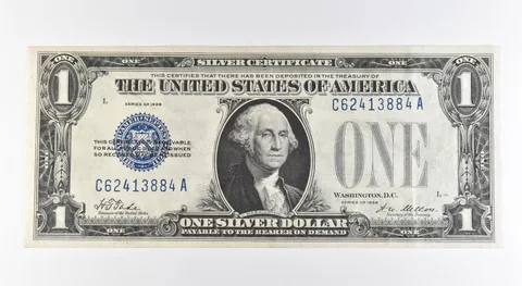 1928 $1 Silver Certificate Blue Seal Fr#1600 a0452