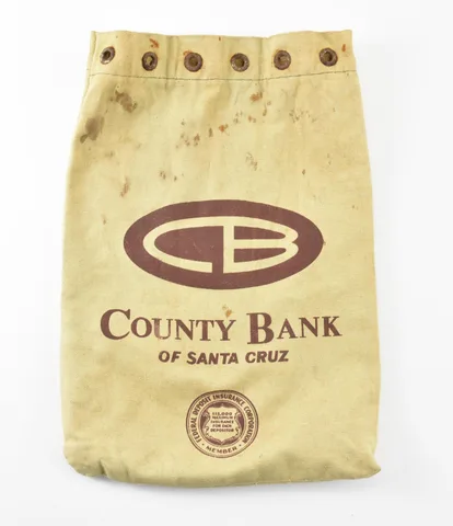 County Bank Of Santa Cruz Canvas Bag *9299