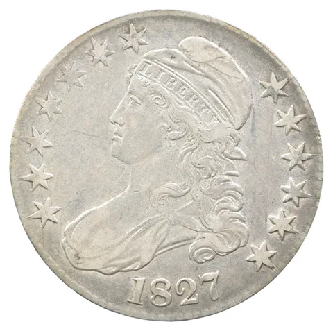 1827 Capped Bust Half Dollar 106 *8833