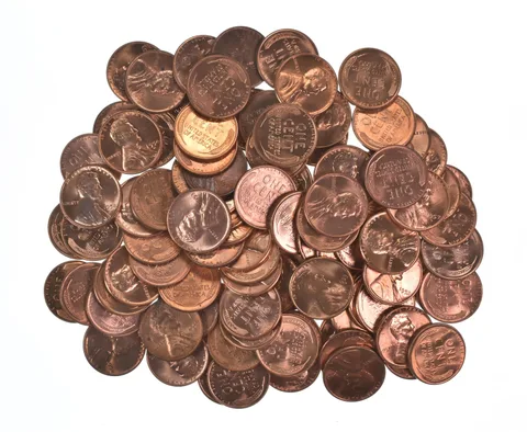 Lot Of (100) 1950-1958 Gem BU Red Lincoln Wheat Cent Lot Collection *542