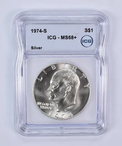 1974-S Eisenhower $1 Silver MS68+ ICG